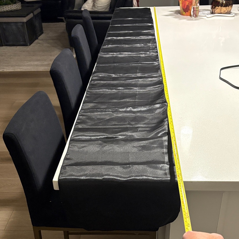 9 Elegant Black Table Runners 8 foot long